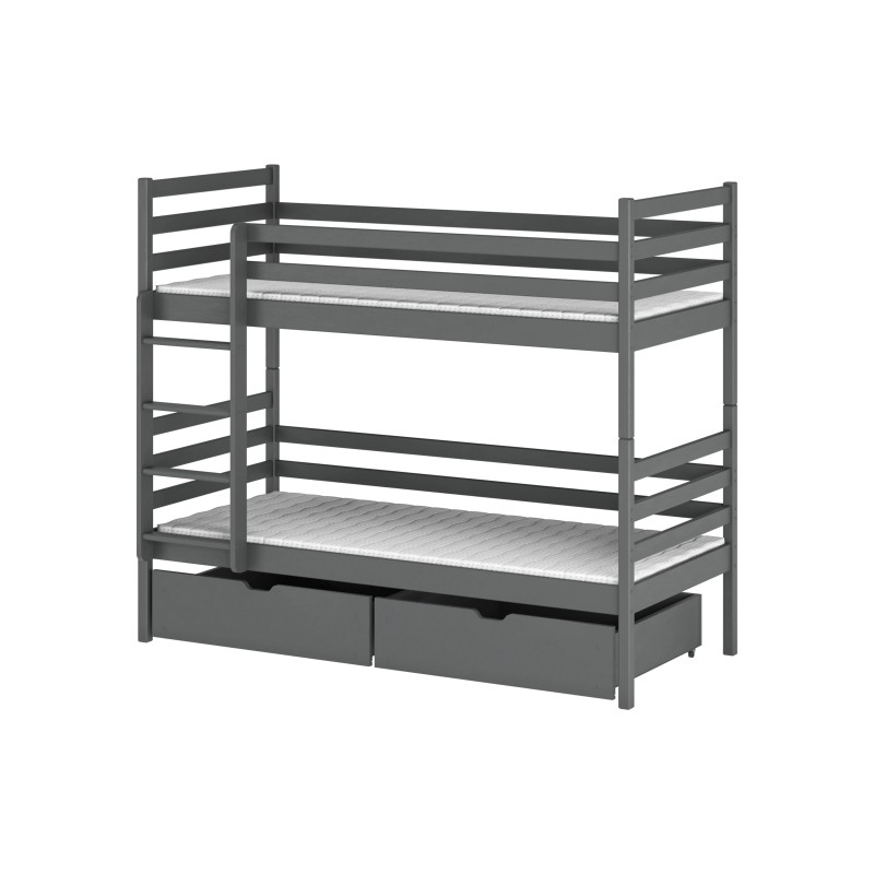 NEMO 80x180 graphite bunk bed Lano Furniture