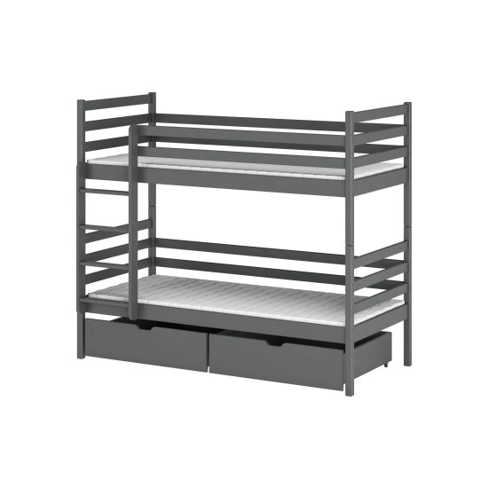 NEMO 80x200 graphite bunk bed Lano Furniture NEMO 80x200 graphite bunk bed Lano Furniture
