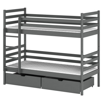 NEMO 90x190 graphite bunk bed Lano Furniture