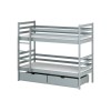 NEMO 80x160 grey bunk bed Lano Furniture