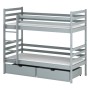 NEMO 80x200 grey bunk bed Lano Furniture