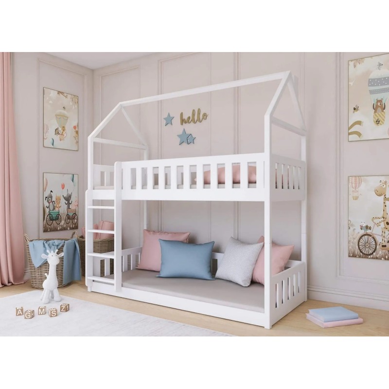 POLA 80x160 white bunk bed Lano Furniture