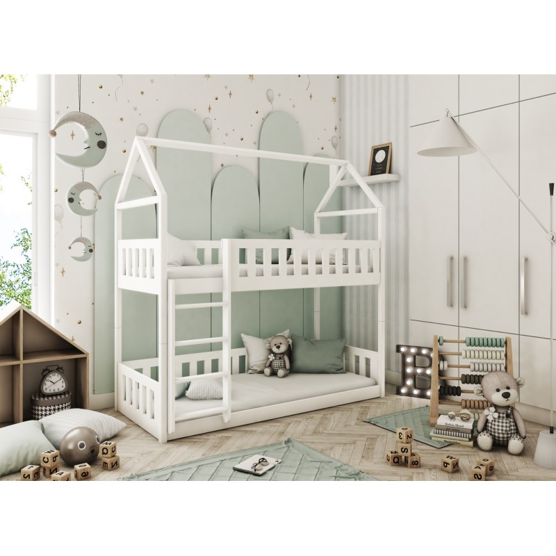 POLA 90x200 white bunk bed Lano Furniture