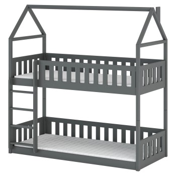 POLA 80x160 graphite bunk bed Lano Furniture