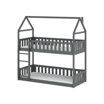 POLA 80x180 graphite bunk bed Lano Furniture