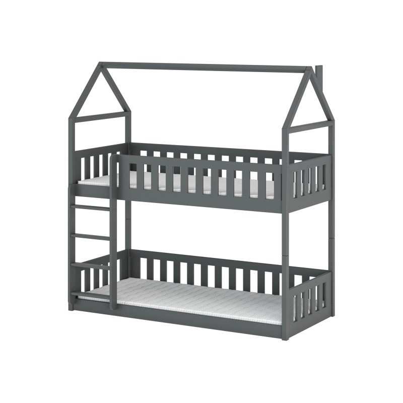 POLA 80x200 graphite bunk bed Lano Furniture