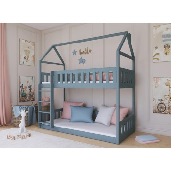 POLA 80x160 grey bunk bed Lano Furniture