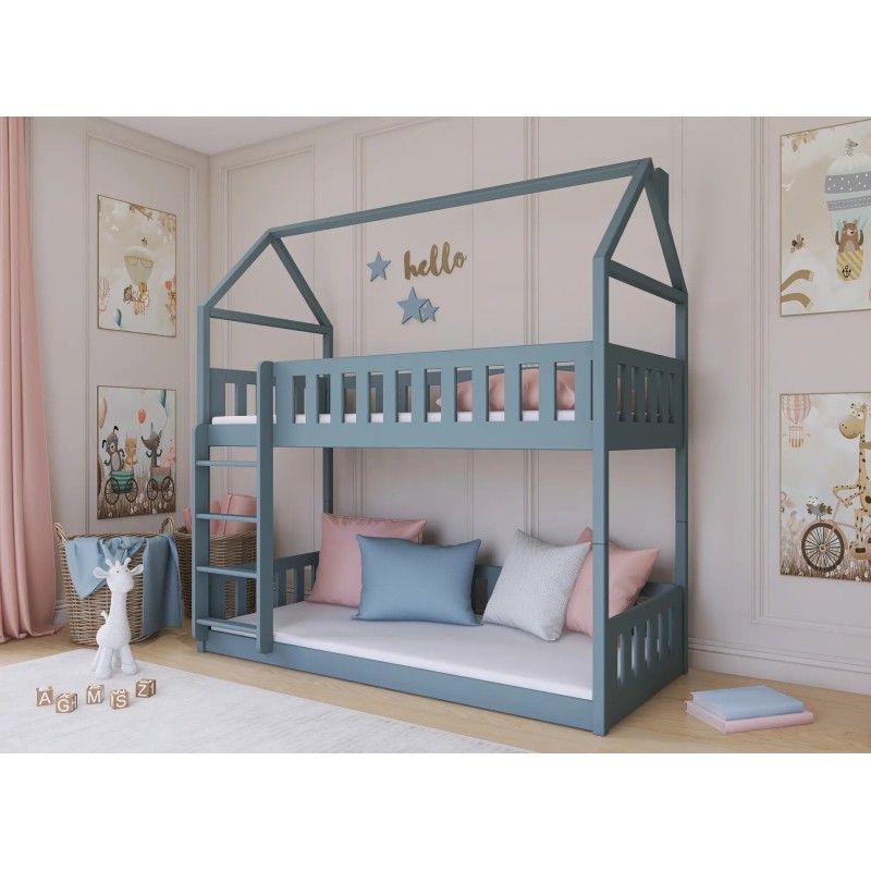POLA 90x200 grey bunk bed Lano Furniture