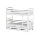 ALAN 80x160 white bunk bed Lano Furniture
