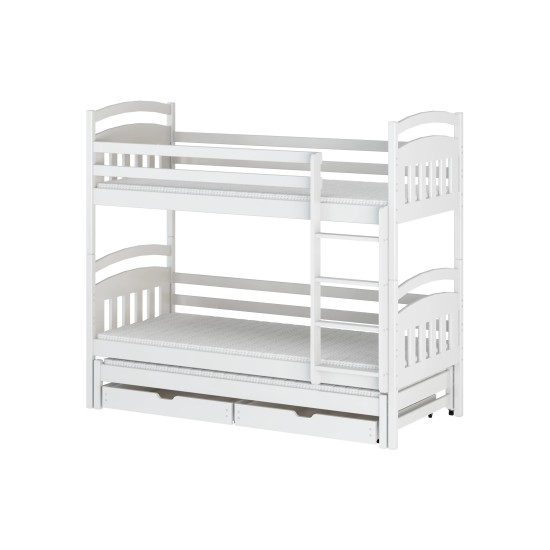 ALAN 90x200 white bunk bed Lano Furniture
