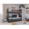 ALAN 80x160 graphite bunk bed Lano Furniture