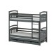 ALAN 90x200 graphite bunk bed Lano Furniture ALAN 90x200 graphite bunk bed Lano Furniture