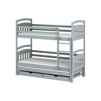 ALAN 80x200 grey bunk bed Lano Furniture