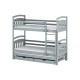 ALAN 80x200 grey bunk bed Lano Furniture