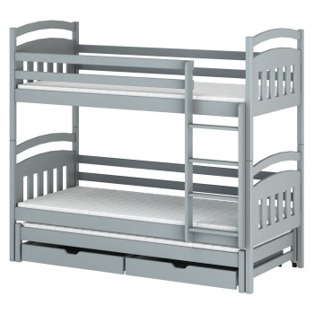 ALAN 90x200 grey bunk bed Lano Furniture