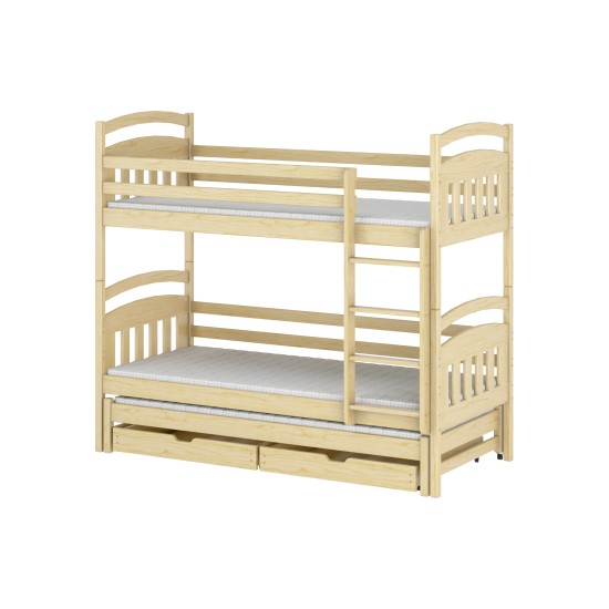 ALAN 80x200 pine bunk bed Lano Furniture