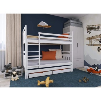 ALAN 80x200 pine bunk bed Lano Furniture