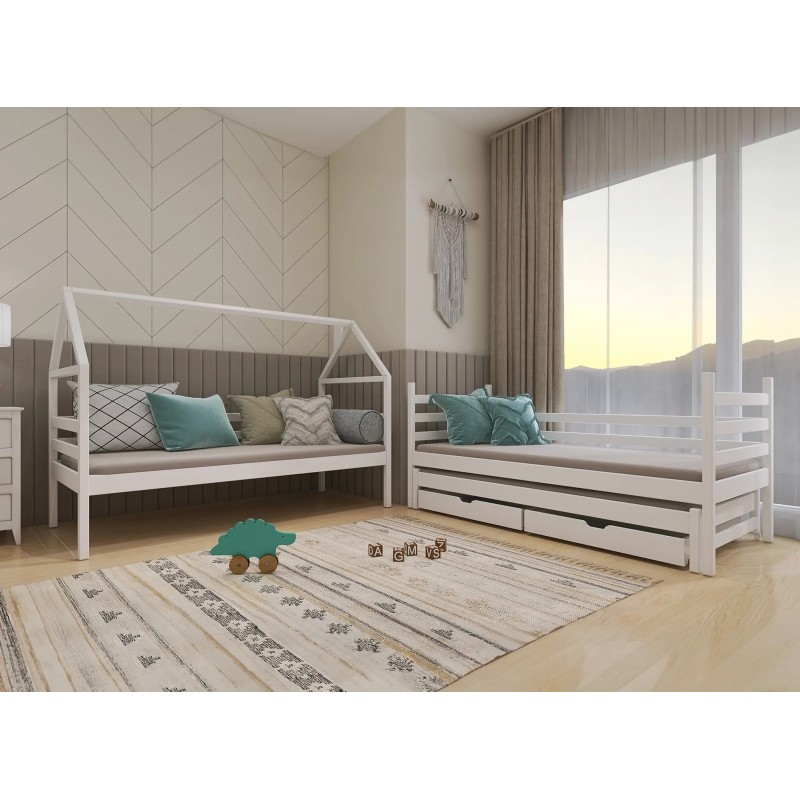 DALIA 80x200 graphite house bunk bed Lano Furniture