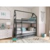 DALIA 90x190 graphite house bunk bed Lano Furniture
