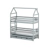 DALIA 80x180 grey house bunk bed Lano Furniture