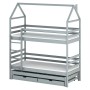 DALIA 80x200 grey house bunk bed Lano Furniture