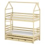 DALIA 80x160 pine house bunk bed Lano Furniture
