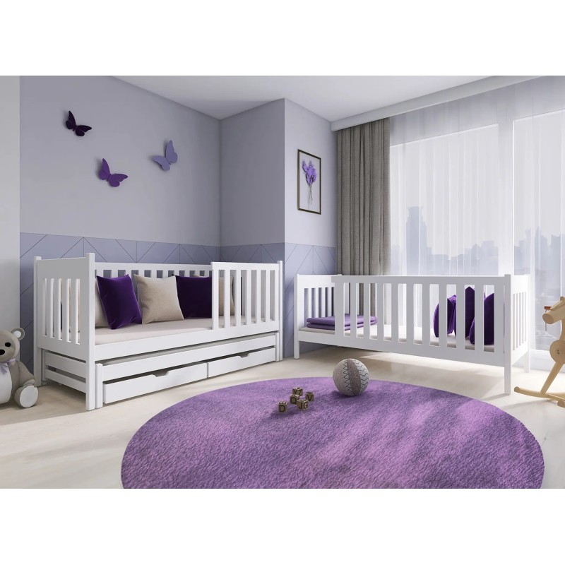 EMILKA 80x160 white bunk bed Lano Furniture