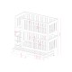 EMILKA 90x190 white bunk bed Lano Furniture