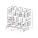 EMILKA 90x190 white bunk bed Lano Furniture