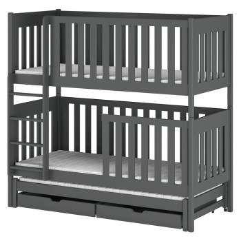 EMILKA 80x180 graphite bunk bed Lano Furniture