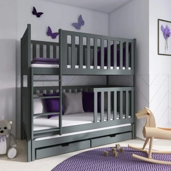 EMILKA 80x180 graphite bunk bed Lano Furniture
