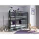 EMILKA 80x180 graphite bunk bed Lano Furniture