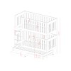 EMILKA 90x190 graphite bunk bed Lano Furniture