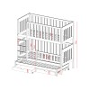 EMILKA 80x160 grey bunk bed Lano Furniture