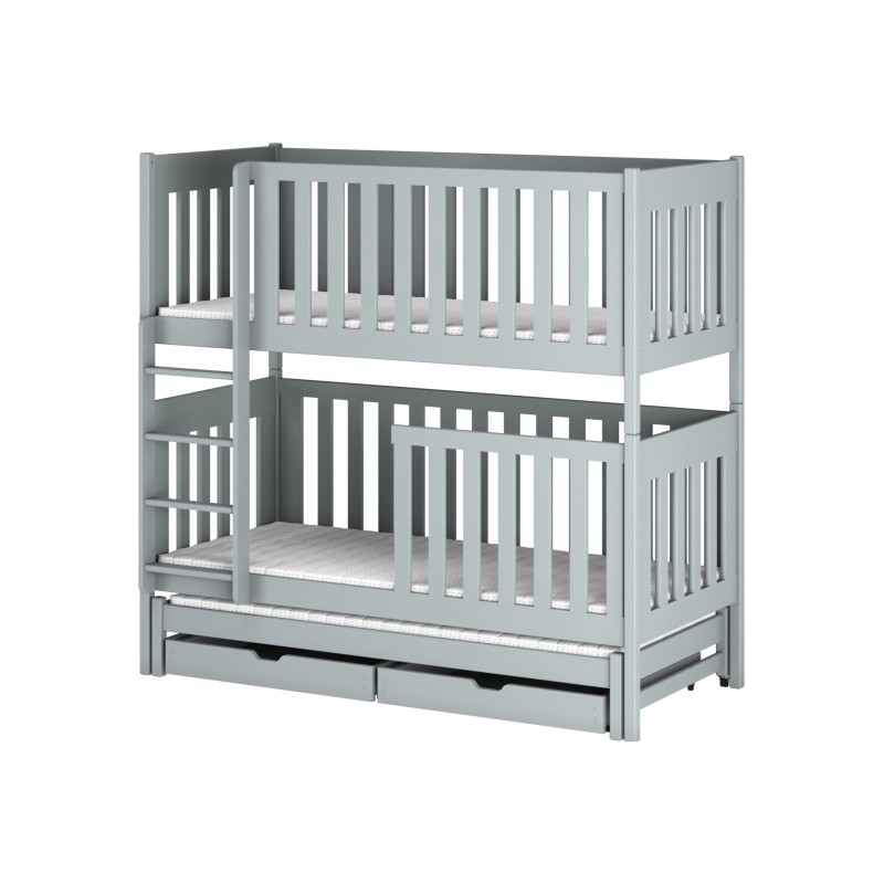 EMILKA 80x180 grey bunk bed Lano Furniture