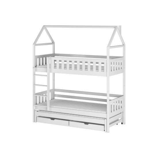 Παιδική Κουκέτα Σπιτάκι IGA 80x180 white