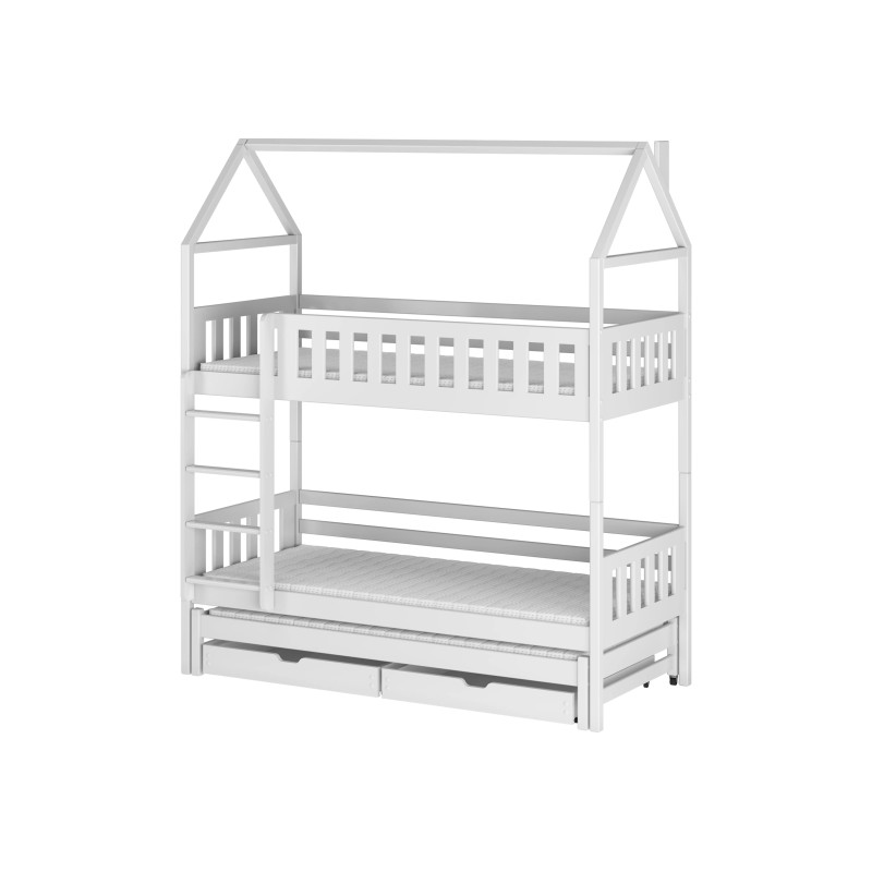 Παιδική Κουκέτα Σπιτάκι IGA 80x180 white