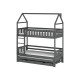 Παιδική Κουκέτα Σπιτάκι IGA 90x190 graphite