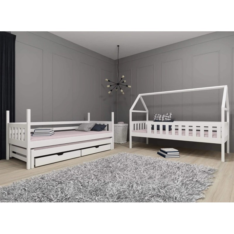 Παιδική Κουκέτα Σπιτάκι IGA 80x160 grey