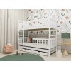 KLARA 80x180 white bunk bed Lano Furniture