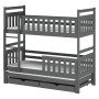 KLARA 80x160 graphite bunk bed Lano Furniture
