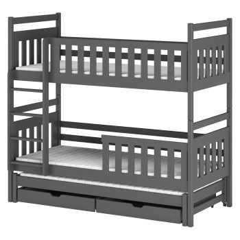 KLARA 80x180 graphite bunk bed Lano Furniture