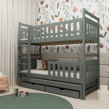 KLARA 80x180 graphite bunk bed Lano Furniture