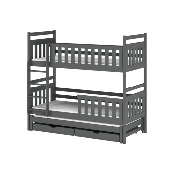 KLARA 90x200 graphite bunk bed Lano Furniture