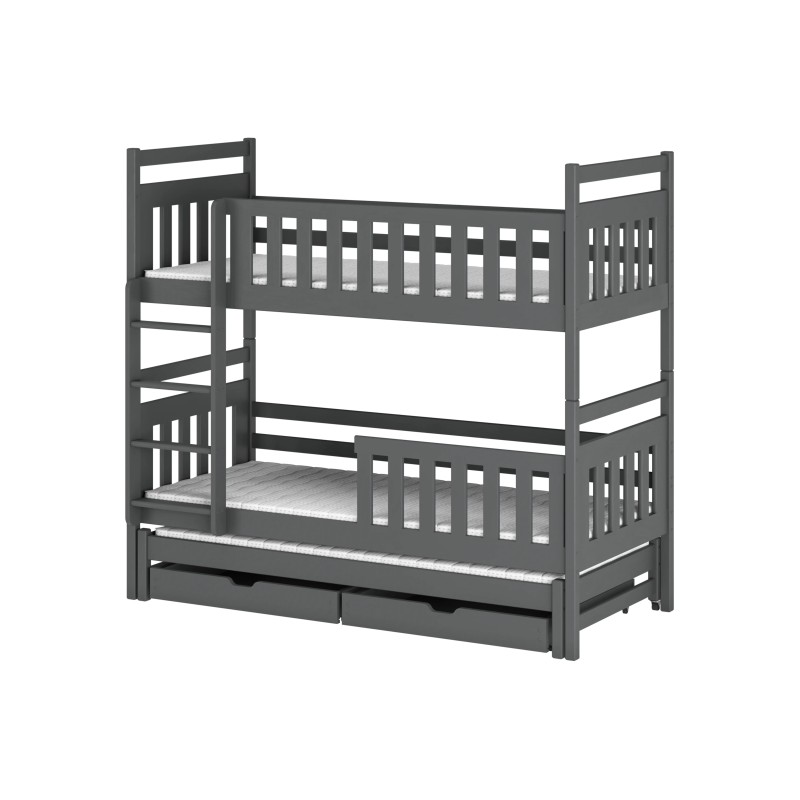 KLARA 90x200 graphite bunk bed Lano Furniture
