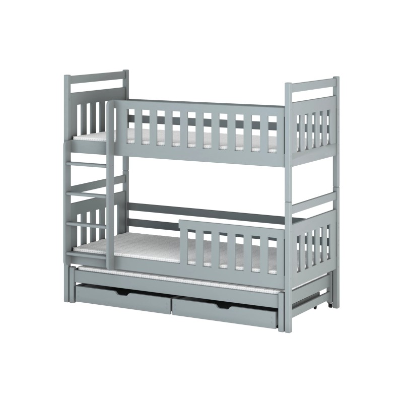 KLARA 80x160 grey bunk bed Lano Furniture
