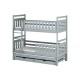 KLARA 80x160 grey bunk bed Lano Furniture