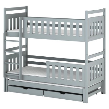 KLARA 90x200 grey bunk bed Lano Furniture