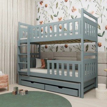 KLARA 90x200 grey bunk bed Lano Furniture