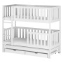 LEA 80x160 white bunk bed Lano Furniture